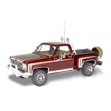 KIT PARA MONTAR REVELL CHEVY SPORT STEPSIDE PICKUP 4X4 1976 1/24 102 PEÇAS REV 85-4486 14486